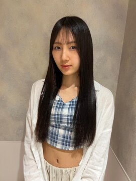 フェイス 石川町 (FACE) 黒髪ストレート　ロング　切りっぱなし