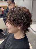 MEN’S HAIR/サーフカール/刈り上げセンターパート/渋谷