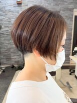 ガーデン 西川田店(garden) 宇都宮ショートボブ顔周りカット白髪ぼかしハイライト白髪染め