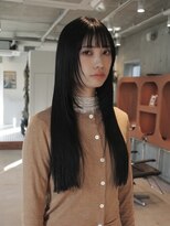 ニカバイカルマ(nica by carma) 顔周りレイヤー黒髪ロング