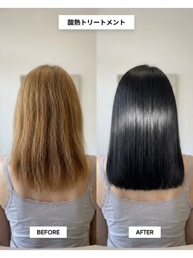 SENJYU 名古屋 名駅【髪質改善 縮毛矯正 白髪ぼかし特化サロン】【4/1OPEN（予定）】 酸熱トリートメント/髪質改善ミディアムヘア