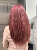 ノラ ウメダ(NORA UMEDA)&nbsp;ピンクカラーケアブリーチデザインカラーピンクベージュ大阪梅田