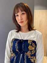 バランス ヘアーアンドアイラッシュ 野田店(balance.) 顔周りレイヤー×ブラウンベージュ