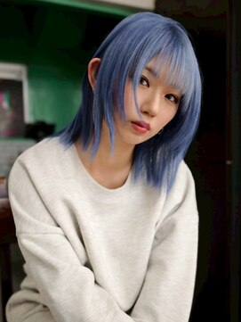 コエル(KOER) 184. ダークブルー/卵型/ハイトーンカラー/ブリーチ
