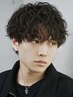 【パーマ×カラー】メンズカット+スパイラルパーマ+フルカラー ¥15,000