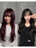 カット+カラー(ブリーチなし)+4STEPトリートメント #髪質改善