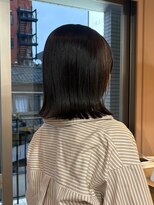 マルソー&nbsp;岡山ブラウンカラー顔まわりレイヤーカット髪質改善カラー
