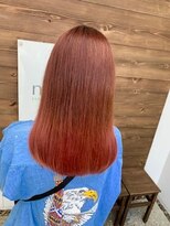ヘアーワークスタジオ ノイズ(noize)&nbsp;#ヘアカラー　#レッドカラー　#ケアブリーチ