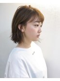 小顔に見せるヘアー『ワンサイドショート』MAKOTO