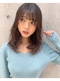 ナチュラルシースルーで大人ミディアム　担当大山