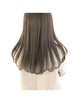 ネイヴィル(navile) オリーブベージュ×まとまるロングヘア