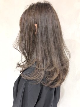 アルバム 銀座(ALBUM GINZA) スモーキーアッシュ_オリーブカラーハイライトカラー_ba294073