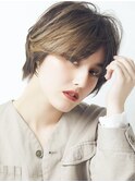  ボブ/カーキグレージュ/大人かわいい[恵比寿/恵比寿駅]