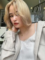 ロンドルーチェ 心斎橋(Lond luce)&nbsp;ダークアッシュ/ミディアムレイヤーカット［髪質改善/縮毛矯正］