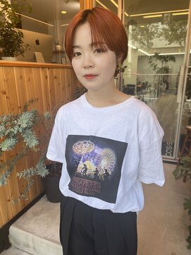 オアシス(oasis) 【oasis】20代30代大人可愛い艶感オレンジブラウンケアブリーチ