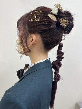 アールモンドヘア新世界 【北見】#ヘアアレンジ#成人式セット#結婚式セット