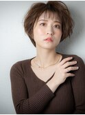 ミルクティーアッシュショートマッシュパーマx戸頭20代30代40代