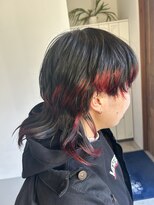 ヘアメイク マージ(hair make merge) ウルフカット×裾カラー
