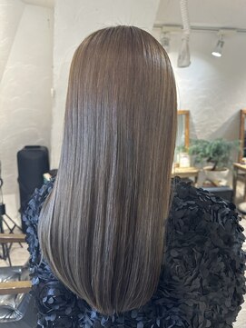 ロア インターナショナル 新宿店(LoA International) 【LoA】ブリーチなしアッシュベージュミルクティーベージュ