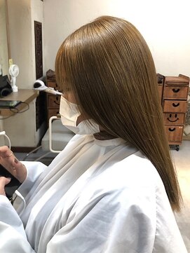 ヘアリゾート粋 ウナム 新宿東口店(enam) オリーブブラウン/透明感ケアカラー