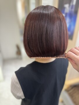 トゥーリ 長崎住吉店(tuuli) 髪質改善ピンクブラウンカラー　Ayame