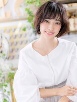 カバーヘア ブリス 戸田公園西口店(COVER HAIR bliss)&nbsp;シースルーバングくせ毛風クラシカルボブc5戸田公園10代20代30代