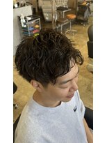 ルーメン 岐阜(ROOO MEN)&nbsp;メンズショートカットツーブロックツイストスパイラルパーマ