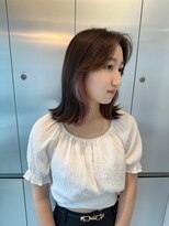 フィル 横浜(fil)&nbsp;くびれヘアインナーカラー_オリーブベージュレイヤーカット