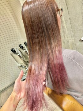 ヘアーアンドメイク ファット(Hair&Make PHAT) 20代30代40代ピンクカラーグラデーションマロンベージュ
