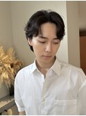 ニュアンスパーマ波巻きパーマスパイラルパーマダウンパーマ黒髪