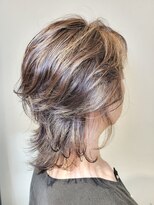 松本平太郎美容室 国立店 ハイレイヤーウルフ×パーマ×ハイライト/30代40代50代60代