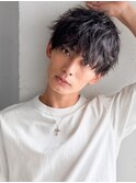 大人センターパート清潔感◎前髪パーマ無造作サーフカール
