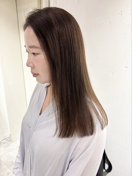 プエンテ(PUENTE) 白髪染めでも叶う透け感オリーブベージュ