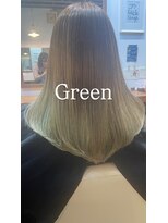 ロイ(ROI)&nbsp;ロングレイヤー　グリーングラデーションカラー