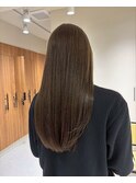 小顔黒髪オリーブグレーココアベージュボブ髪質改善ブリーチ新宿