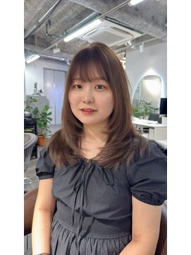 アフィナー 新宿(Afinar) ブリーチハイライト髪質改善ダブルカラーレイヤーカット/新宿駅