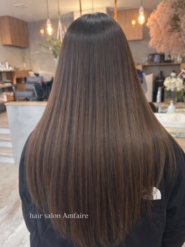 ヘアサロン アンフェール(Hair Salon Amfaire) 【shimizu】ナチュラル縮毛矯正で叶える柔らかストレート