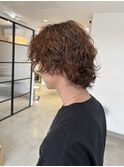 波巻きスパイラルウルフパーマ 