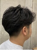 メンズカット/毛流れパーマ/清潔感のあるスタイル/30代メンズ
