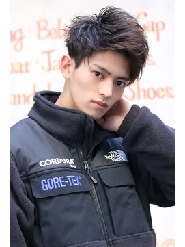 ネイビー(NAVY) アップバング爽やかショートで好感度○ソフトツーブロック