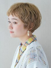 美髪/エアリーロング/切りっぱなしボブ/ピンクブラウン 960