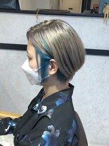 コエバイロゼオ(coe by Roseo)&nbsp;ターコイズブルーのインナーカラー