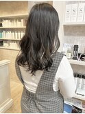 福山市美容室Caary ゆるふわデジタルパーマ ダークグレージュ