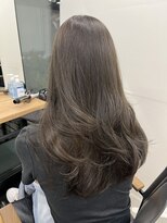 アリュウル 表参道 青山(Allure)&nbsp;大人韓国オリーブグレージュくびれレイヤーデジタルパーマ　千葉