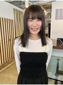 【永久ひろ美】ミディアムヘア×フェイスレイヤー
