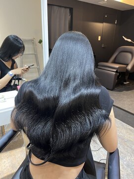 ブレンド 渋谷(BLend) 【Blend渋谷】大人気透明感ブルーブラックカラー　髪質改善