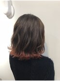 ゆるふわミディ×裾カラー/30代40代50代