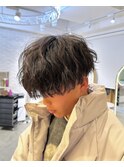 波巻きパーマ/波巻きスパイラル/マッシュ/ツーブロック