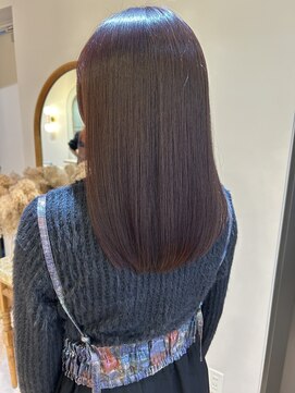 アンド ラ ブランシュ(&.La Blanche) レイヤーカット/ピンクブラウン/髪質改善/ブラウンカラー