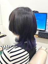 ベルポ(Bellpo) バイオレットインナーカラー/レイヤースタイル/30代40代50代